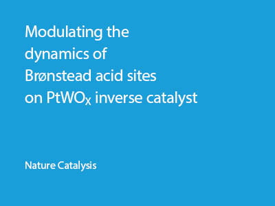 Modulating the dynamics of Bronsted acid sites on PtWOx inverse catalyst